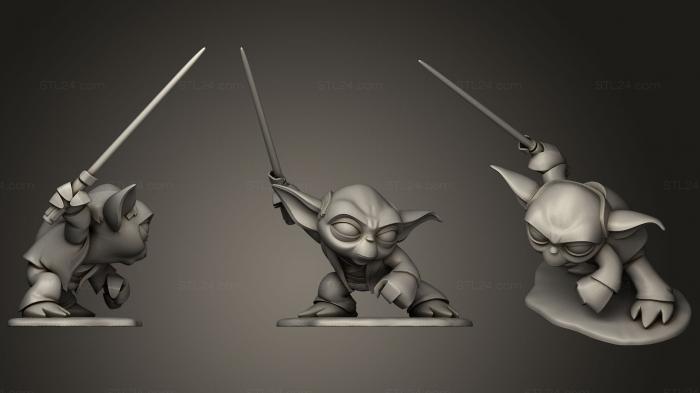 Figurines simple (Yoda Figurine V0.4, STKPR_0026) 3D models for cnc